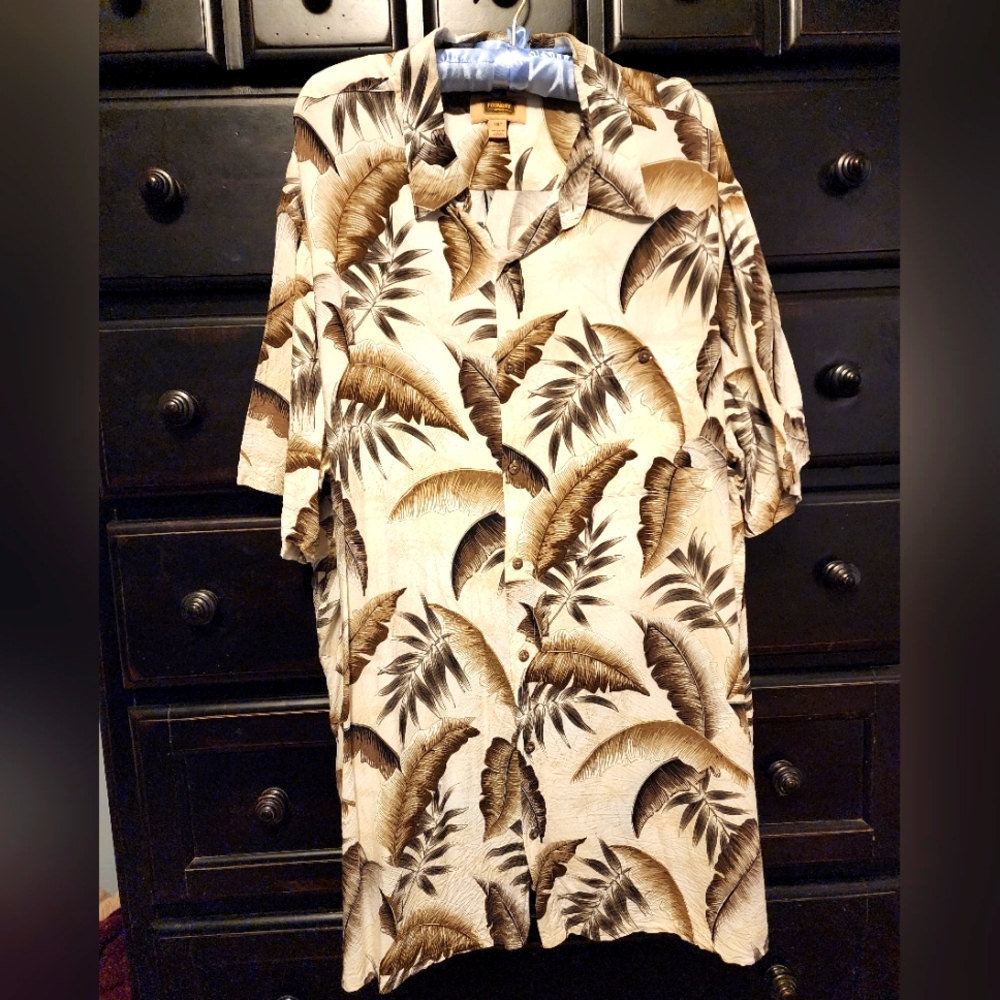 The Foundry Hawaiian Button Up EUC 3XLT